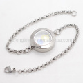 Top selling stainless steel memory locket bracelets jewelry with chain